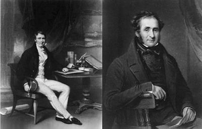 The Humiliation of China: Left: William Jardine. Right: James Matheson.