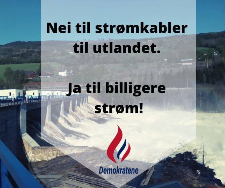 Ekte demokrati vil løse Strømkrisen - Strømkrisen har bygget seg opp som en togkollisjon i sakte fart. Stortinget har fattet vedtak etter vedtak som har skapt knapphet på elektrisk kraft. Nei til strømkabler til utlandet.