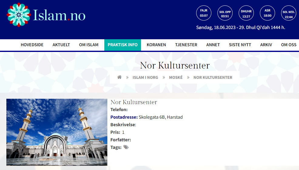 Stopp offentlig støtte til islamske trossamfunn - Islam er en totalitær politisk ideologi. Stopp offentlig støtte til islamske trossamfunn